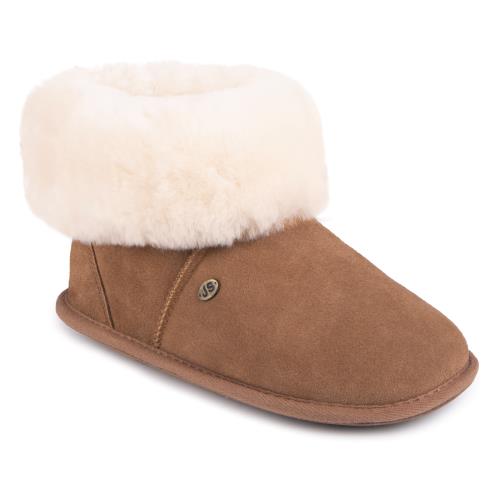 Ladies Albery Sheepskin Slipper Chestnut